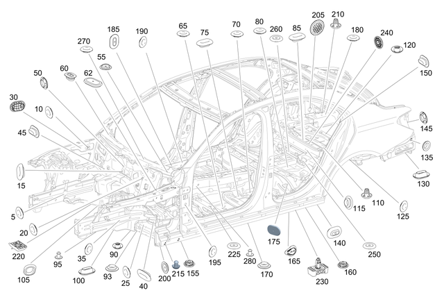 19988150 - Body-in-White: Stop Plug for Mercedes-Benz Image image