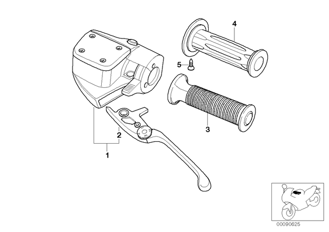61312306231 - : Handle Left               for BMW-Motorrad Image