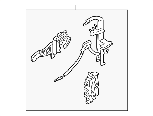 NK4Z61264A00B - Body: Door Latch Assembly for Ford Image