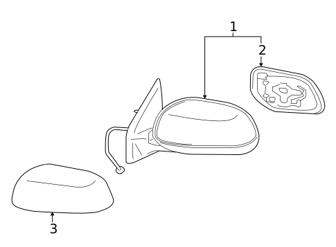 Outside Mirrors for 2013 Mitsubishi Outlander #0
