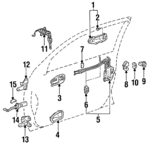 6929330030 - : Handle, Outside Snap for Lexus: GS300 Image