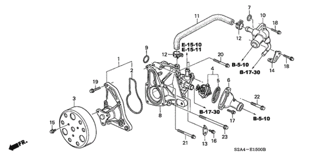 Water Pump for 2001 Honda S2000 #0