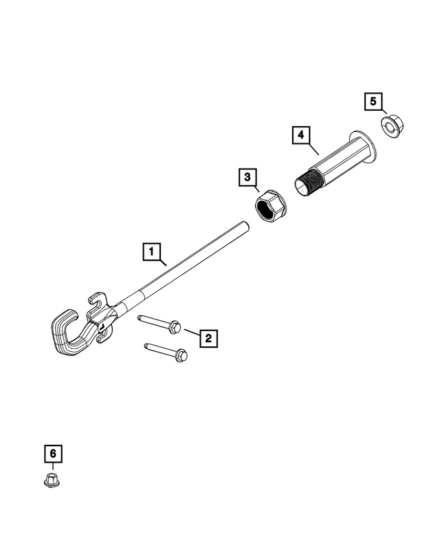 « 6104434AA – Frame, Bumper and Fascia : Tête à Rondelle Hexagonale Boulon pour Mopar Image »