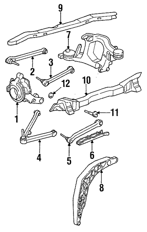Rear Suspension for 1996 Porsche 911 #1