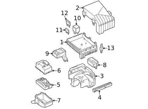 Fuse & Relay for 2009 Volkswagen Passat #0