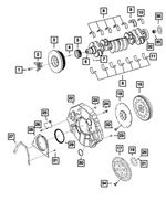 68002984AA - 6.7L Turbo Diesel; Engine: Bolt, Mounting, Damper To Crankshaft for Mopar Image