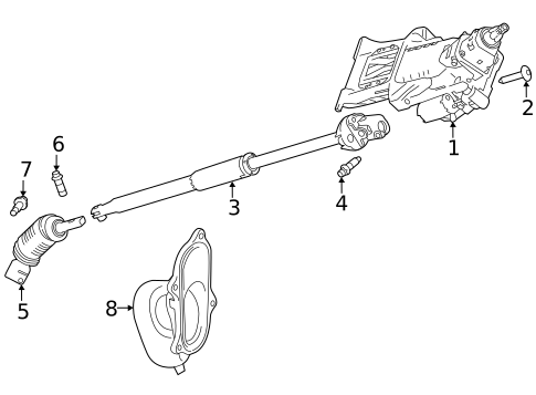 Steering Column Assembly for 2022 Land Rover Range Rover #1