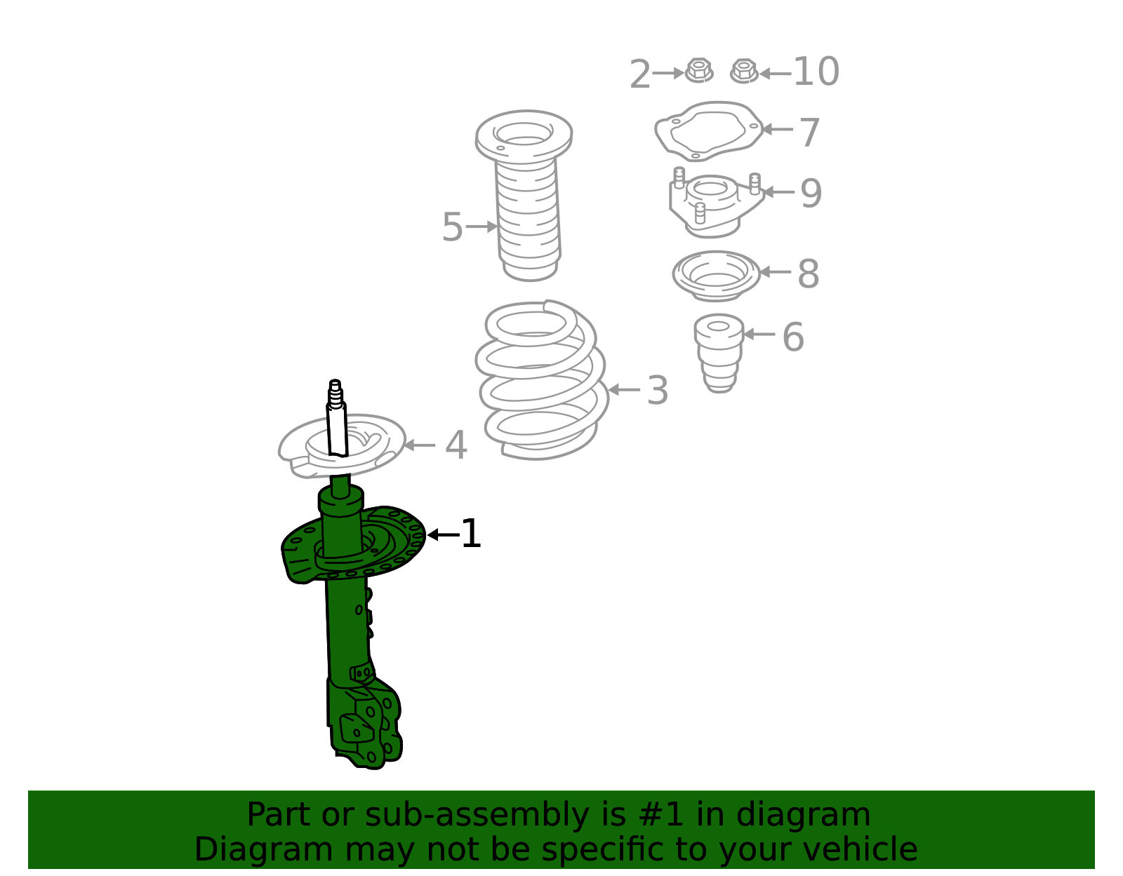 2018-2020 Mitsubishi Eclipse Cross Strut 4060A669 | Mitsubishi