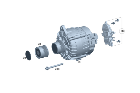 Alternator for 2023 Mercedes-Benz GLA45 AMG #0