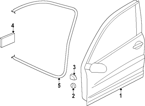 Door & Components for 2025 Volkswagen Taos #1