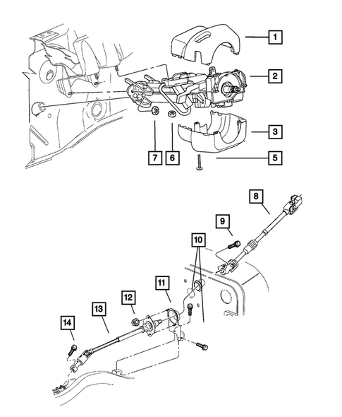 Steering Column for 2005 Jeep Wrangler #0