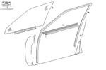1247250825 - : Window Guide Rail for Mercedes-Benz Image