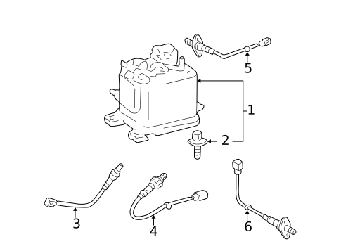 Emission Components for 2004 Toyota Tundra #0