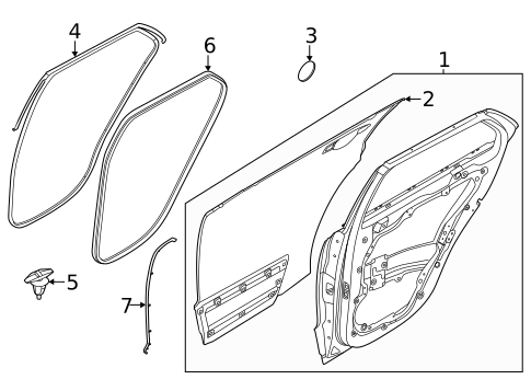 Door & Components for 2023 Kia Niro EV #0