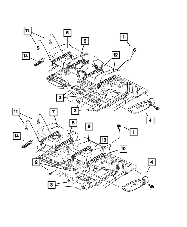 1CP011DVAA - Interior Trim: Seat Cushion Shield for Mopar Image image