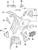 6160106021 - Body: Quarter Panel for Toyota: Camry Image