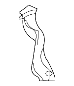 64318385981 - Body: Drain Tube for BMW: X5 Image