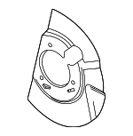 15753012 - Brakes: Splash Shield for Buick: Rainier | Chevrolet: SSR, Trailblazer, Trailblazer EXT | GMC: Envoy, Envoy XL, Envoy XUV Image