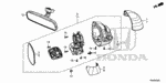 76209TR0A11 - Interior/Bumper: PIN &amp; PIN SPRING SET for Honda Image