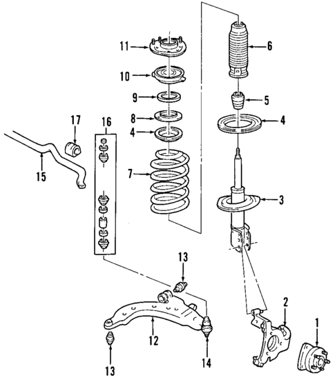 Front Suspension for 2005 Saturn Relay #0
