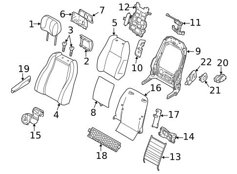 Driver Seat Components for 2013 Land Rover Range Rover #0