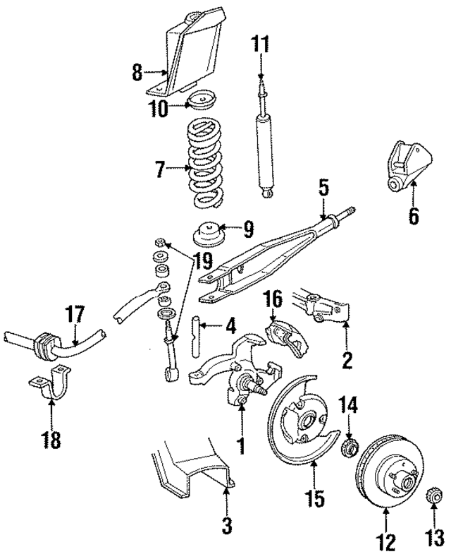 E6UZ3106B - Suspension: Steering Knuckle for Ford: E-150 Econoline, E-250 Econoline, E-250 Econoline Club Wagon, E-350 Econoline, E-350 Econoline Club Wagon Image