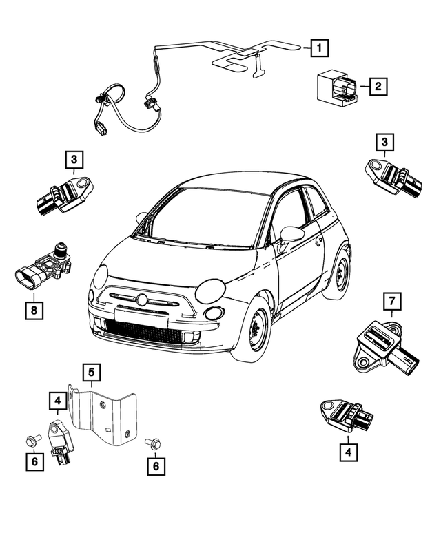 6106113AA - Electrical: Hex Head Screw for Mopar Image