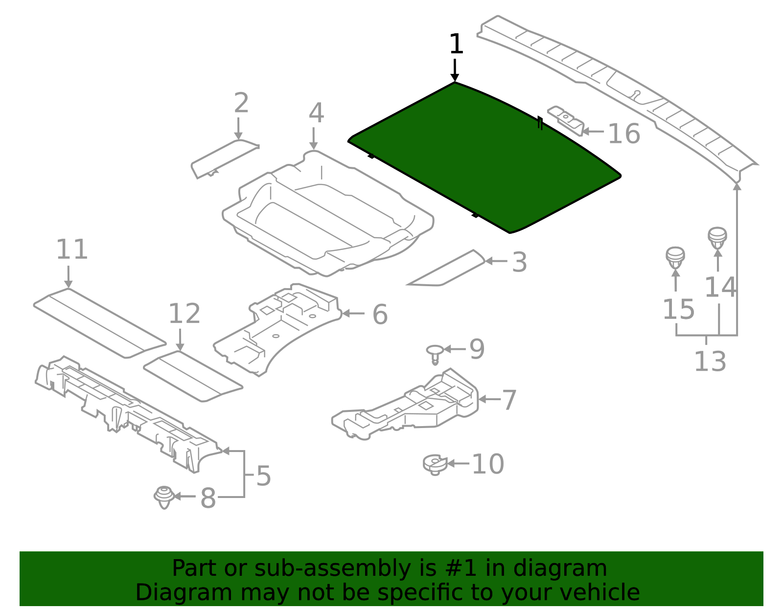 2019-2021 Subaru Forester Floor Mat 95015SJ000VH | Subaru Online Parts