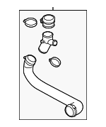 LR063269 - : Air Outlet Tube for Land Rover: Discovery Sport Image