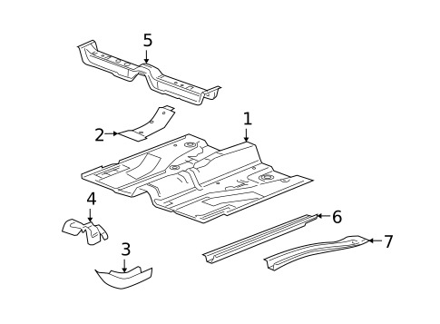 Floor & Rails for 2009 Pontiac G5 #0