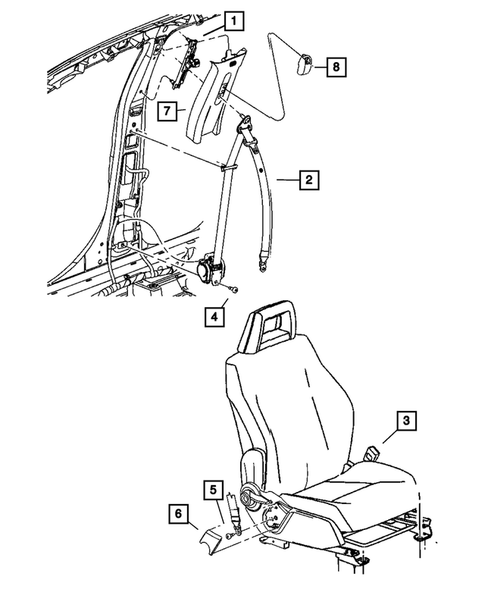 Seat Belts for 2010 Dodge Caliber #0