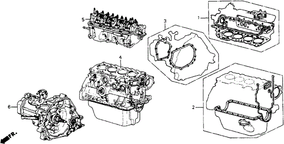 Gasket Kit for 1989 Honda Accord #0