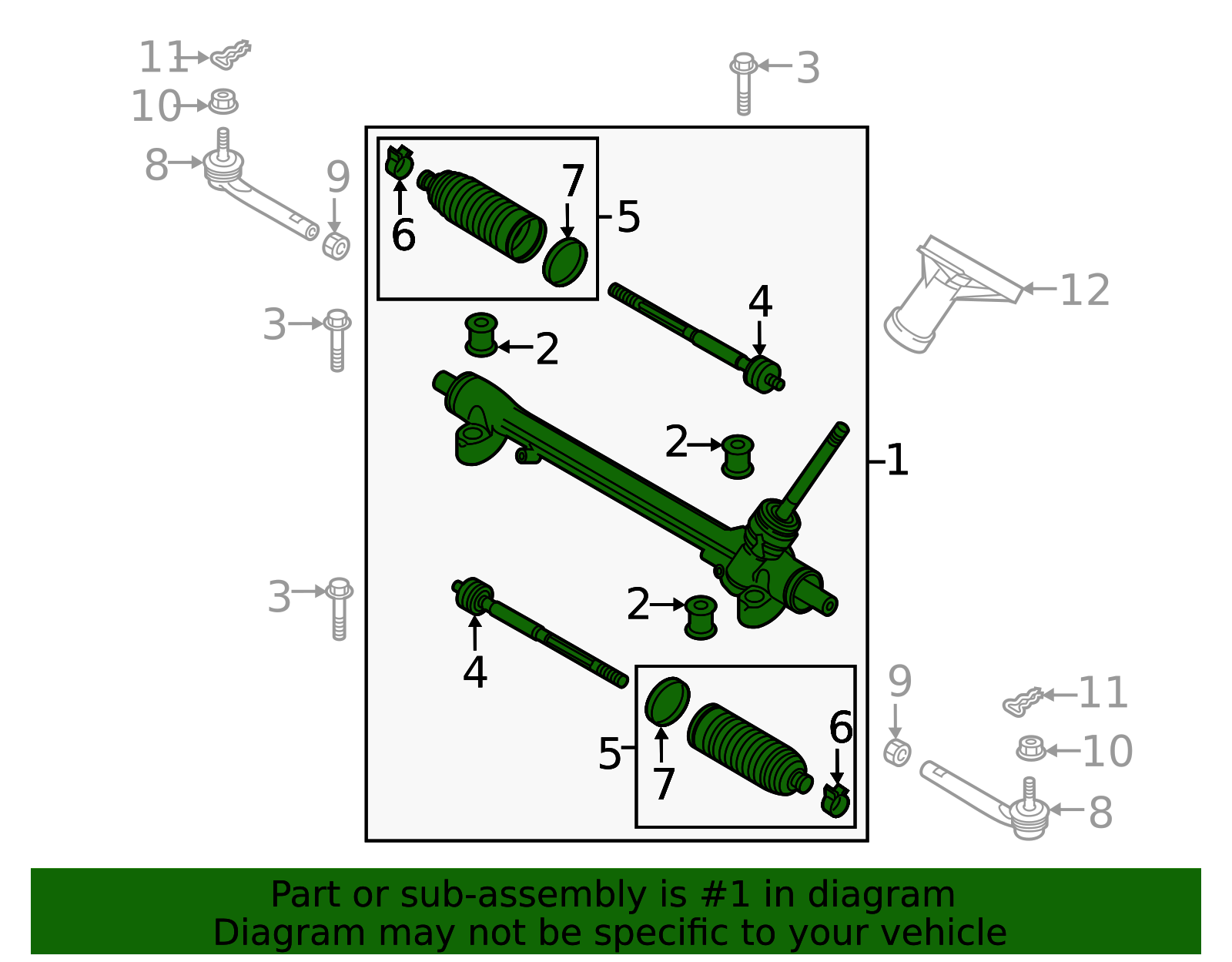 TK48-32-110C - Steering Gear 2016-2023 Mazda CX-9 | Mazda-Parts