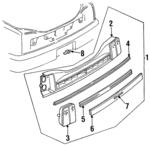 5975633 - Electrical: Rear Lamp Assembly for Oldsmobile: Cutlass Calais Image