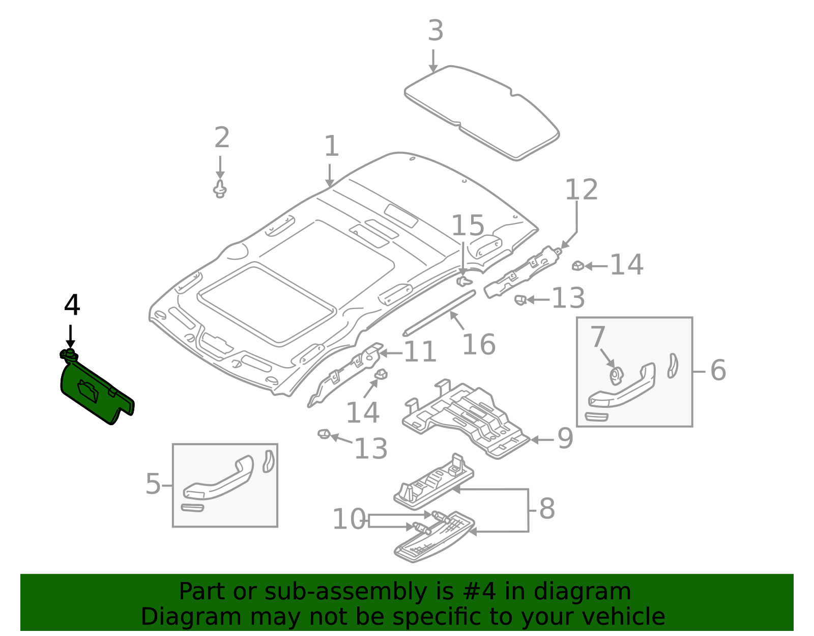 ミネルヴァページ LD12-69-320A-77 - Sun Visor - 2004-2006 Mazda MPV | Mazda Swag