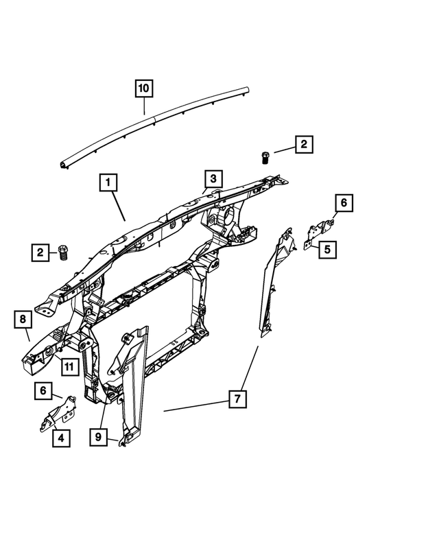 6104639AA - Cooling: Tapping Screw for Mopar Image