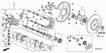 1473S2A010 - Chassis: CALIPER SET, RR. for Honda Image