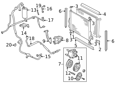A/C Clutch & Compressor for 2004 Mercury Monterey #0
