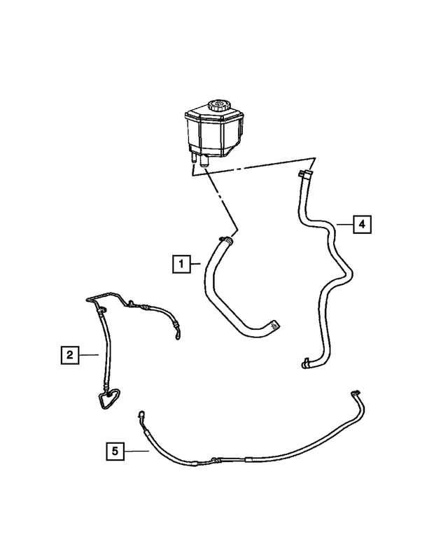 4782517AH - : Power Steering Pressure Hose for Mopar Image