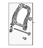 13578625 - Body: Seat Back Frame for Buick: Regal Image