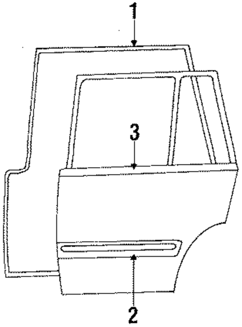 Door & Components for 1986 Toyota Tercel #1