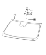 68451039AA - Glass: Windshield for Mopar Image