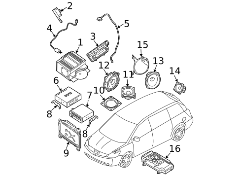Sound System for 2006 Nissan Quest #0