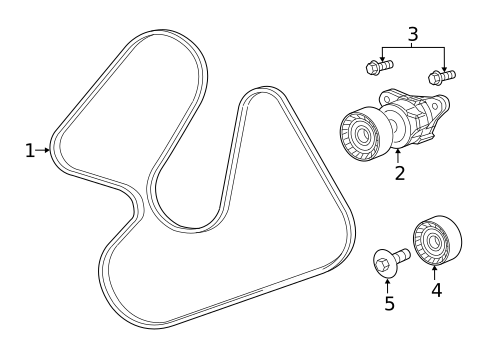 Belts & Pulleys for 2019 Ram ProMaster City #0