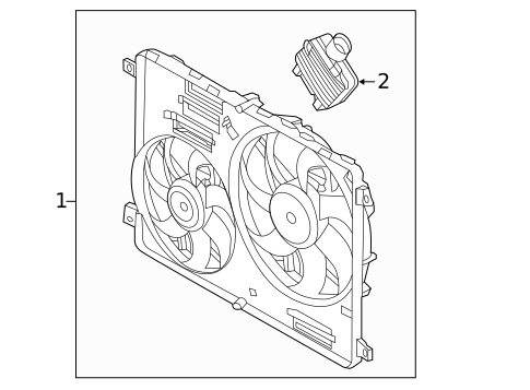 Cooling Fan for 2013 Land Rover LR2 #0