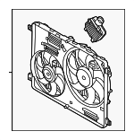 LR100364 - Cooling System: Fan Assembly for Land Rover: Discovery Sport, LR2, Range Rover Evoque Image