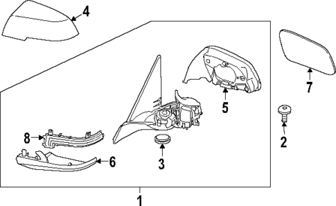 Outside Mirrors for 2020 BMW M240i #0
