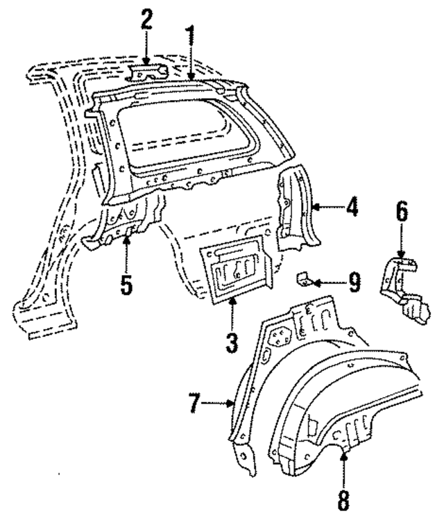 6173113280 - : Quarter Panel for Toyota Image