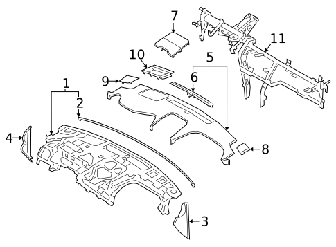 Instrument Panel for 2022 Hyundai Santa Fe #0
