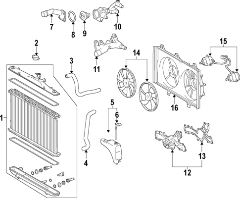Water Pump for 2018 Toyota Sienna #0